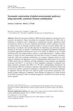 Systematic construction of global socioeconomic pathways using
