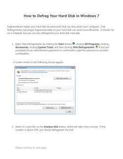 How to Defrag Your Hard Disk in Windows 7