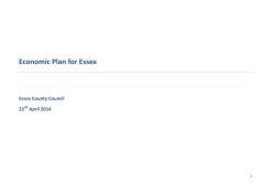 Economic Plan for Essex