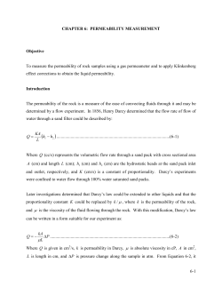 chapter 6: permeability measurement