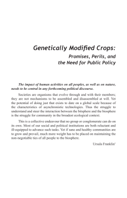 Genetically Modified Crops - Quaker Institute for the Future