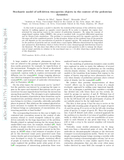 Stochastic model of self-driven two-species objects in the context of