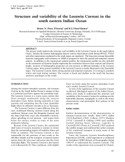 Structure and variability of the Leeuwin Current in the south eastern