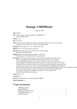 Package `CRISPRseek`