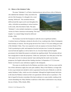 2.2. History of the Schoharie Valley
