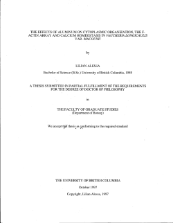 the effects of aluminum on cytoplasmic