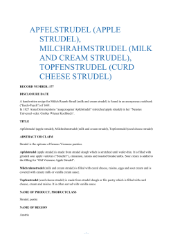 apfelstrudel (apple strudel)