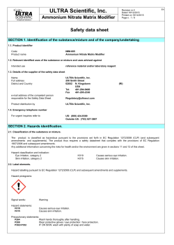 Ammonium Nitrate Matrix Modifier