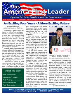 America First Leader - America First Party