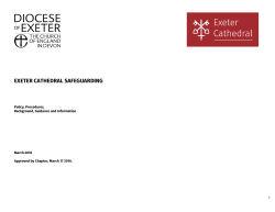 Diocese of Exeter - Diocesan Safeguarding