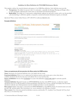 Guidelines for iData Definitions-OMB