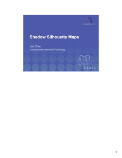 Shadow Silhouette Maps