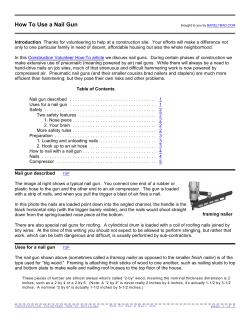 How To Use a Nail Gun