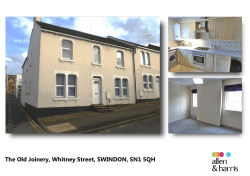 The Old Joinery, Whitney Street, SWINDO itney