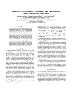 Improving Twitter Sentiment Classification Using Topic