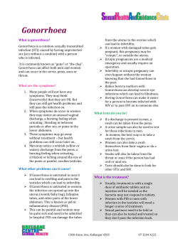 Gonorrhoea - Family Practice Medical Centres