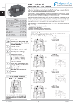 ADH.7... 4/3 AND 4/2 CETOP 7/NG16