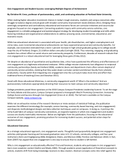 Civic Engagement and Student Success: Leveraging Multiple