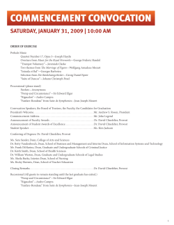 commencement convocation