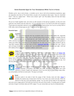 Some Essential Apps for Your Smartphone While