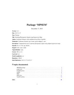 Package `MPSEM`