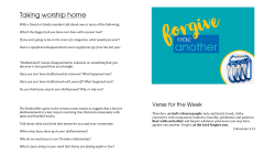 Another Worship Handout week 2