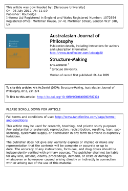 Structure-Making - Kris McDaniel`s