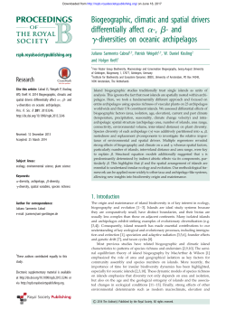 Biogeographic, climatic and spatial drivers differentially affect a