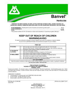 Banvel&reg; Herbicide
