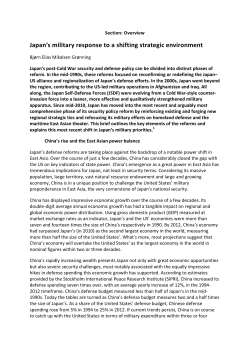 Japan`s military response to a shifting strategic environment