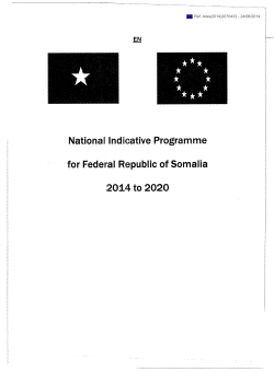 National Indicative Programme for Federal Republic of Somalia
