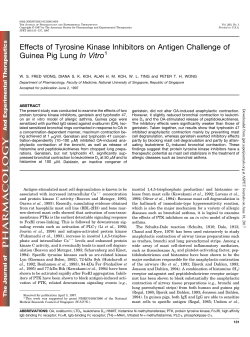 Effects of Tyrosine Kinase Inhibitors on Antigen Challenge of Guinea