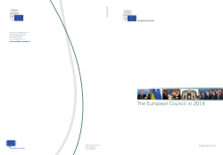 The European Council in 2014 - Council of the European Union