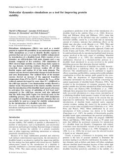Molecular dynamics simulations as a tool for improving