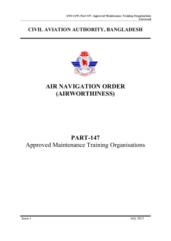 ANO PART 66- AIRCRAFT MAINTENANCE LICENCE