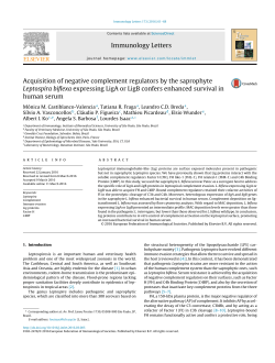 Acquisition of negative complement regulators by the saprophyte