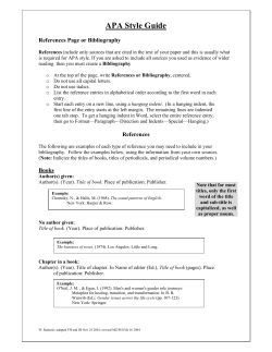 APA Style Guide