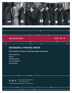 Defending a Fraying Order - The German Marshall Fund of the
