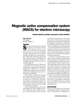 Magnetic Active Compensation System (MACS) for Electron