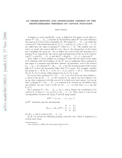 arXiv:math/0611802v1 [math.CO] 27 Nov 2006