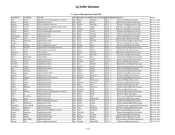 Ag Staffer Database