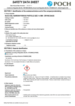 SAFETY DATA SHEET