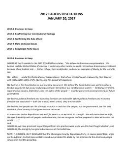 2017 Resolutions - Republican Party of Sheboygan County