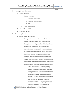 Disturbing Trends in Alcohol and Drug Abuse