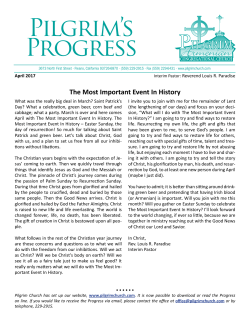 Newsletter - Pilgrim Armenian Congregational