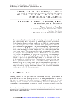 Experimental and numerical study of the rotating detonation engine