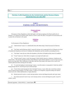 LAW OF THE SEA (National legislation)