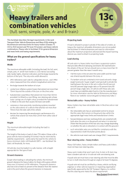 Heavy trailers and combination vehicles