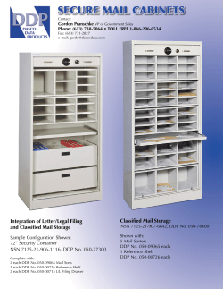 Secure Mail cabinetS - Dasco Data Products