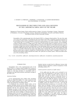 mechanisms of circumduction and axial rotation